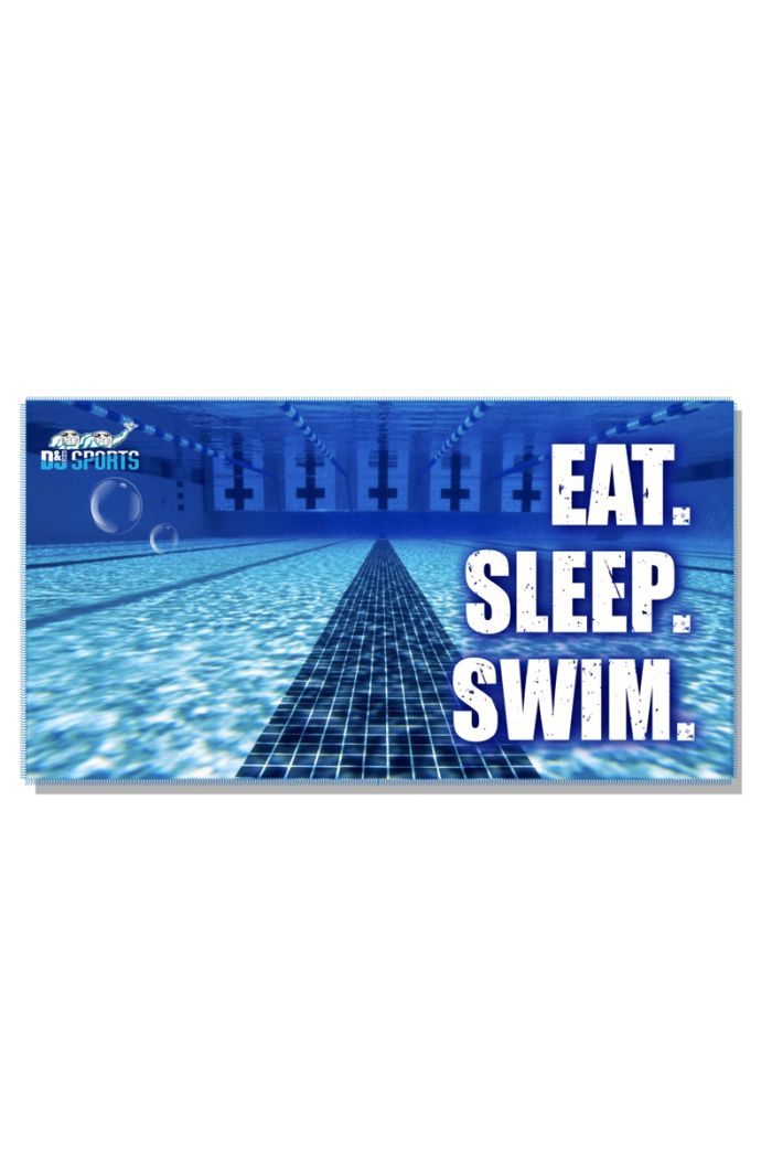 D&J Eat Sleep Swim Towel 