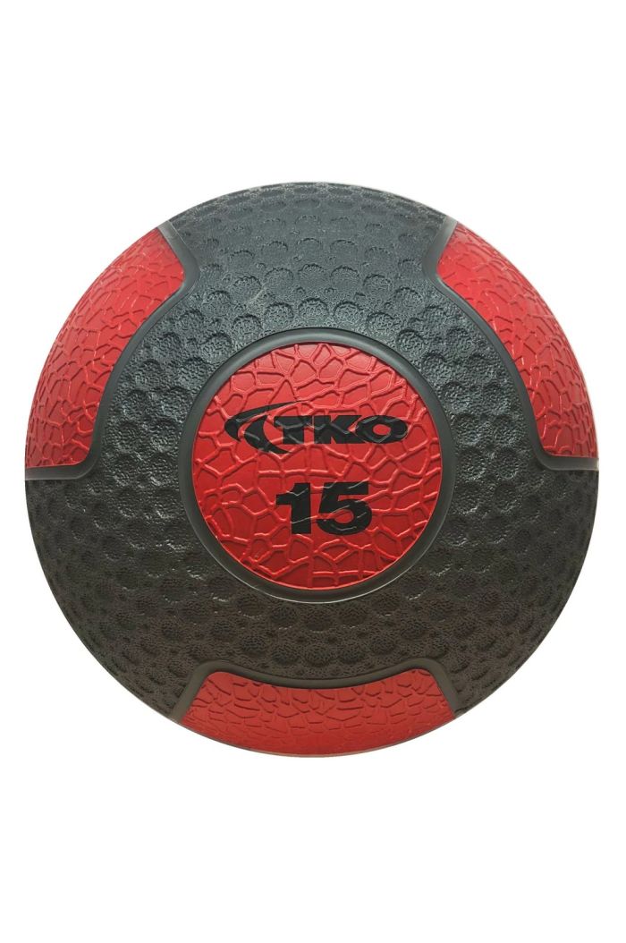 TKO 15 lb. Rubberized Medicine Ball 