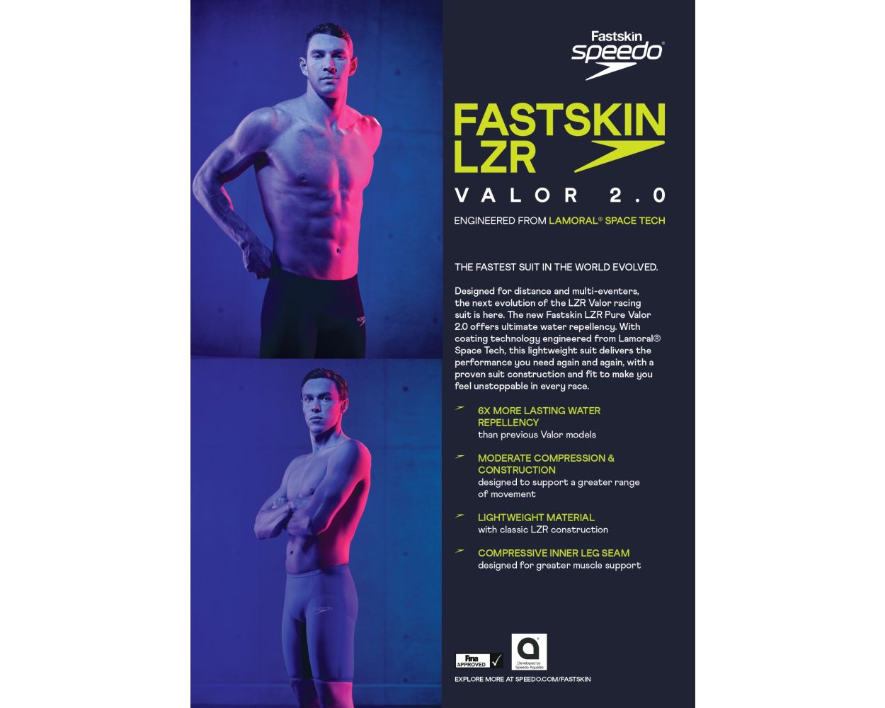 Speedo Fastskin LZR Pure Valor 2.0 Jammer - D&J Sports