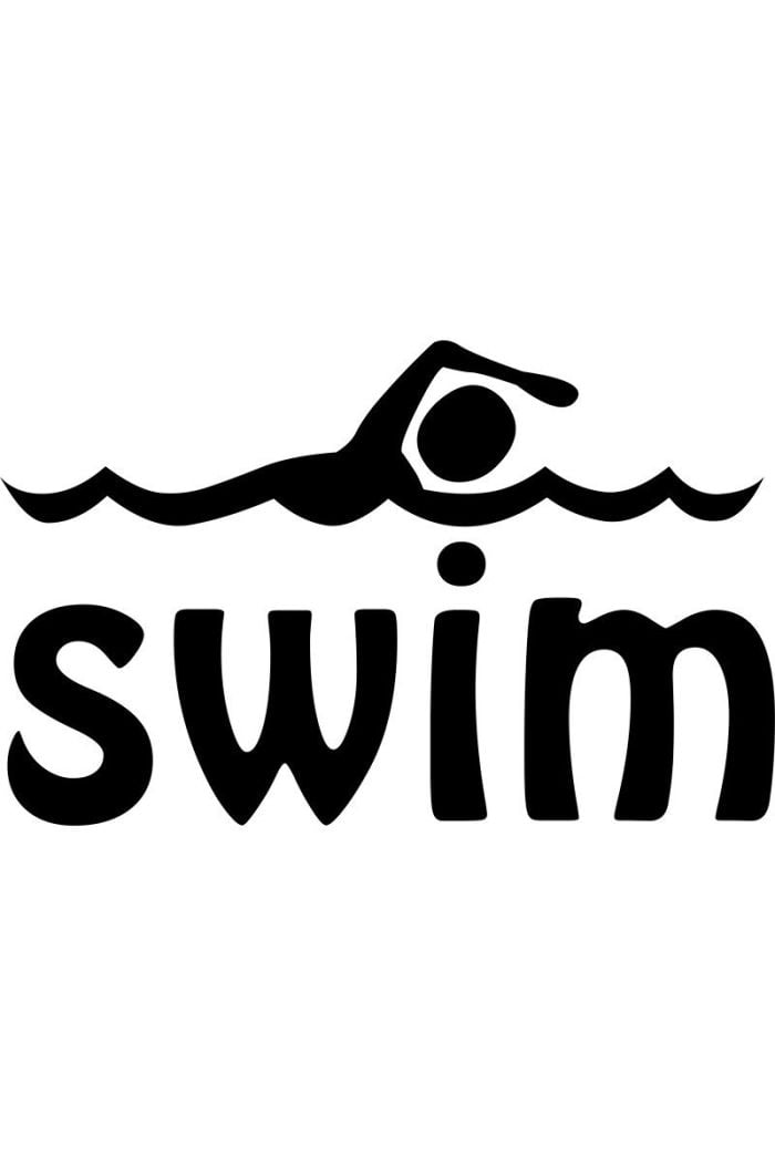 D&J Swim Window Sticker 